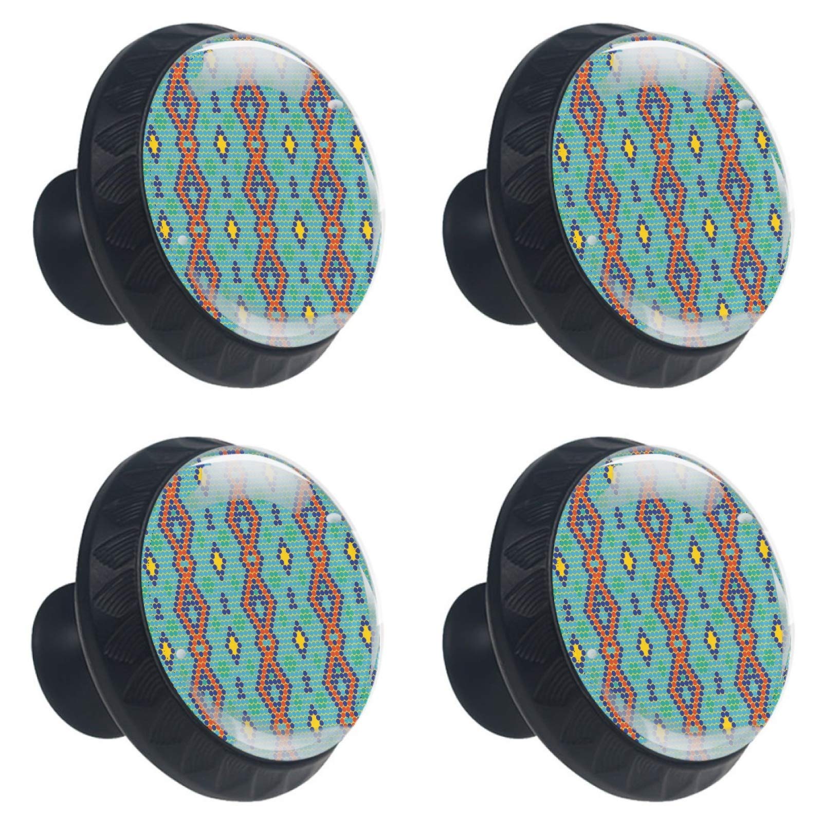 Boutons de meuble en cristal à pois multicolores pour relooker la salle de bain et le bureau