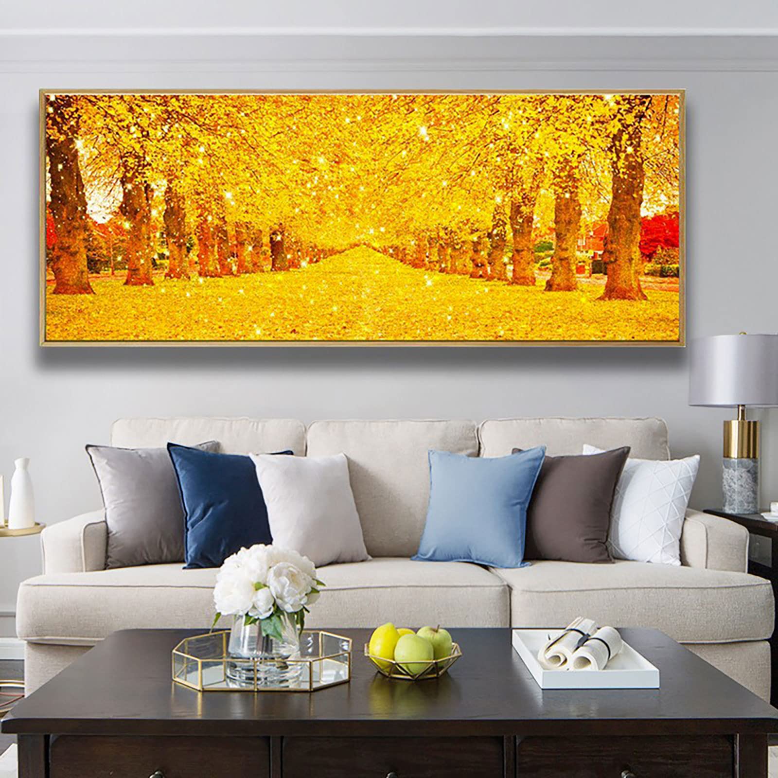 Set De Broderie Cu Diamante 5d, Model Flori, 50x40 Cm, Multicolor - EMAG.ro