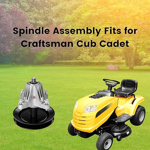 Miniatura 6 de Paquete de 3 unidades de husillo 918-04822B para Craftsman Cub Troy Bilt Pony Bronco de 42 pulgadas, cortacésped de tractor, viene con todos los