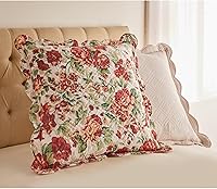 Vista 27 de BrylaneHome Almohada cuadrada Florence - Floral Multi