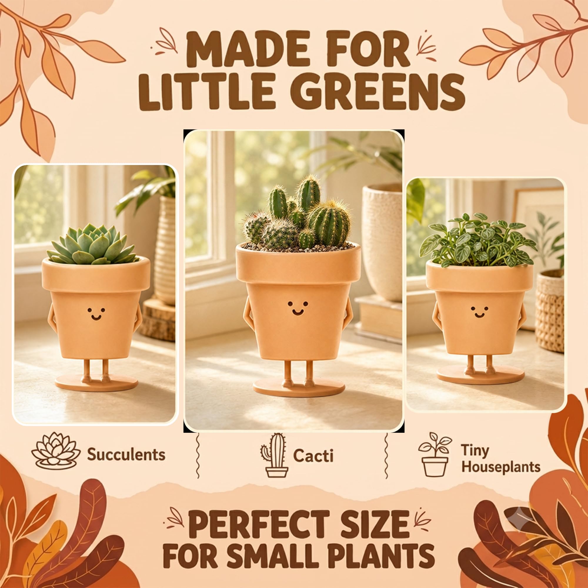 Amazon.co.jp: Original Earthlingsスタンディング植木鉢、面白い屋内