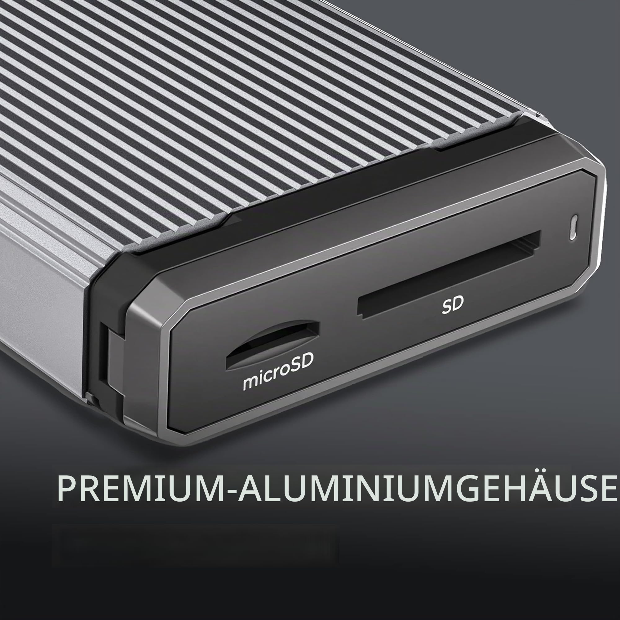 SanDisk PROFESSIONAL PRO-READER SD und microSD™, High-Performance-Kartenleser für SD- und microSD-Karten, kompatibel mit USB-C, schnelle Übertragung