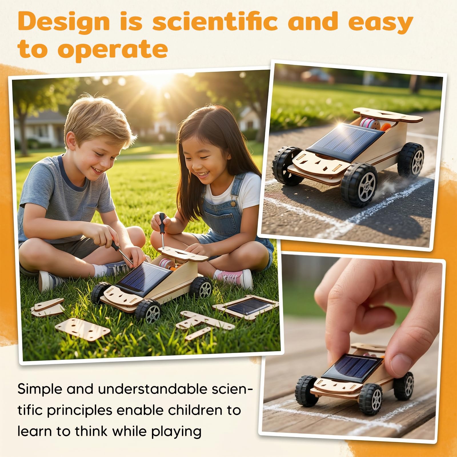Solar Roboter Bausatz Kinder ab 8 Jahre, Holz Solar Spielzeug ab 8 9 10 11 12 Jahren, DIY 3D Holzpuzzle für Kinder, Wissenschaftliche Experimente Spielzeug für Jungen Mädchen