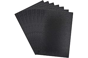 6 Pcs Black Cross Stitch Fabric for Easy Embroidery