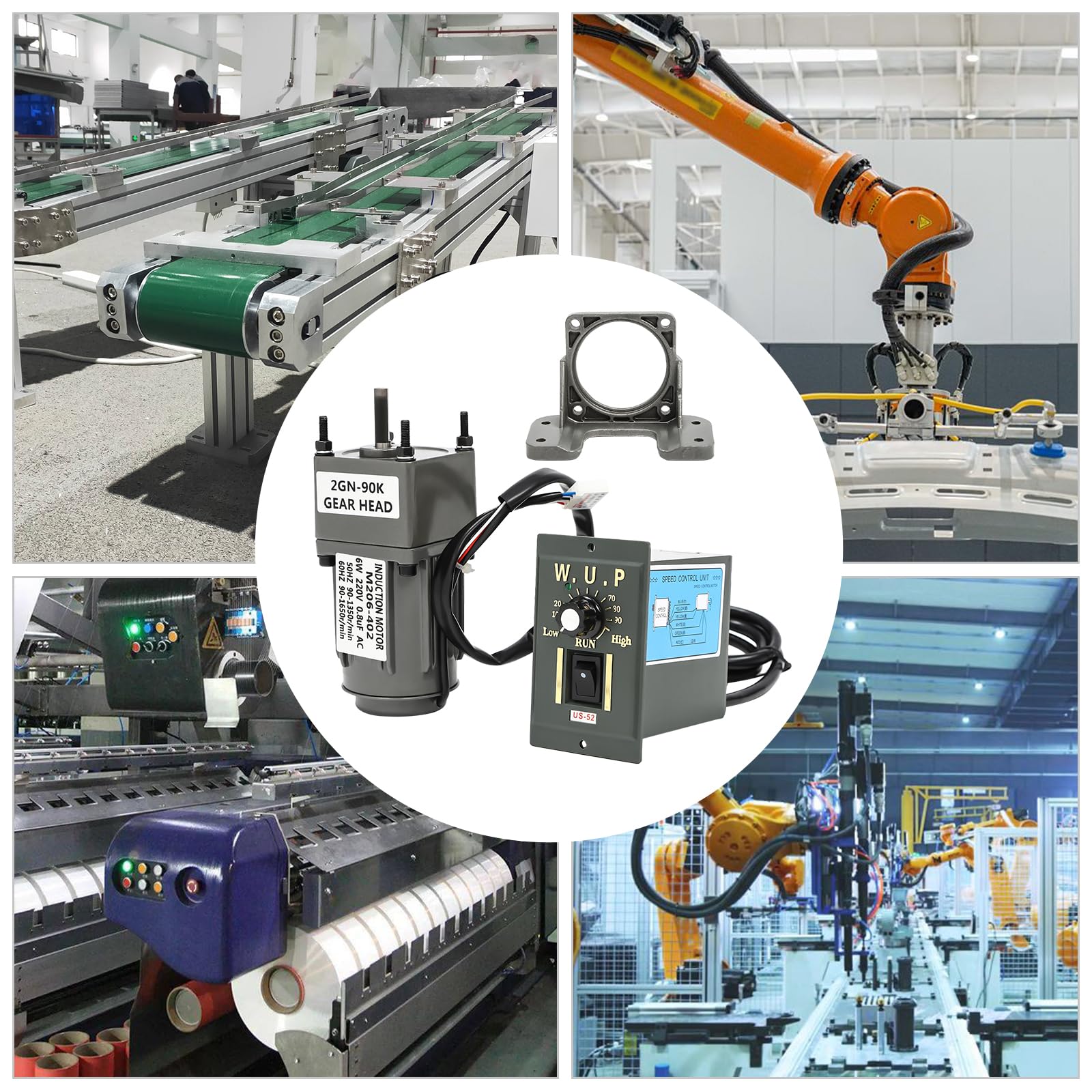 ROM Moteur à Engrenages 500RPM Réducteur De Vitesse De Moteur à