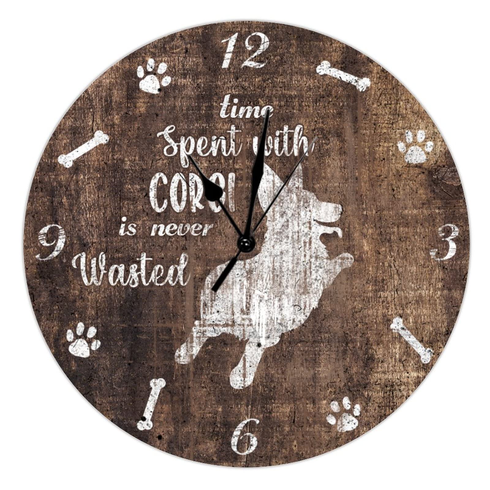 Horloge silencieuse en bois de 38,1 cm en finir avec les murs vides dans votre bureau