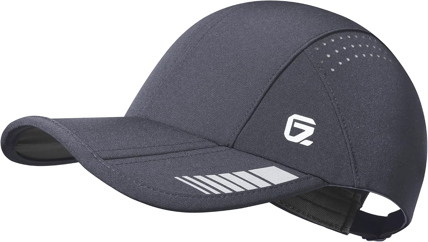 GADIEMKENSD UPF 50+ Foldable Sport Cap, Breathable and Reflective, Unisex Design for Golf, Tennis, Running and Travel