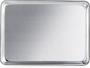 New Star Foodservice | Commercial-Grade Bun/Sheet Pan 18-Guage (13" L x 18" W x 1" H (Half Size)