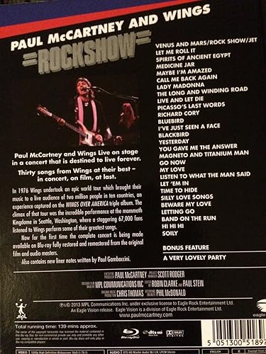Rockshow [Blu-ray] [Region B] [2013]: Amazon.co.uk: Paul McCartney