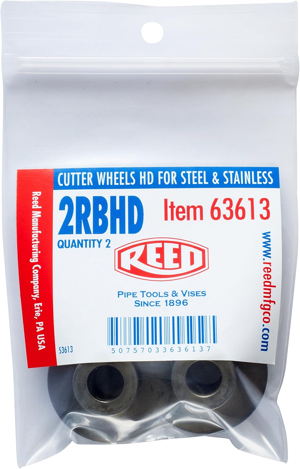 Reed Tool 2PK-2RBHD Cutter Wheels for Tubing Cutters, 2-Pack