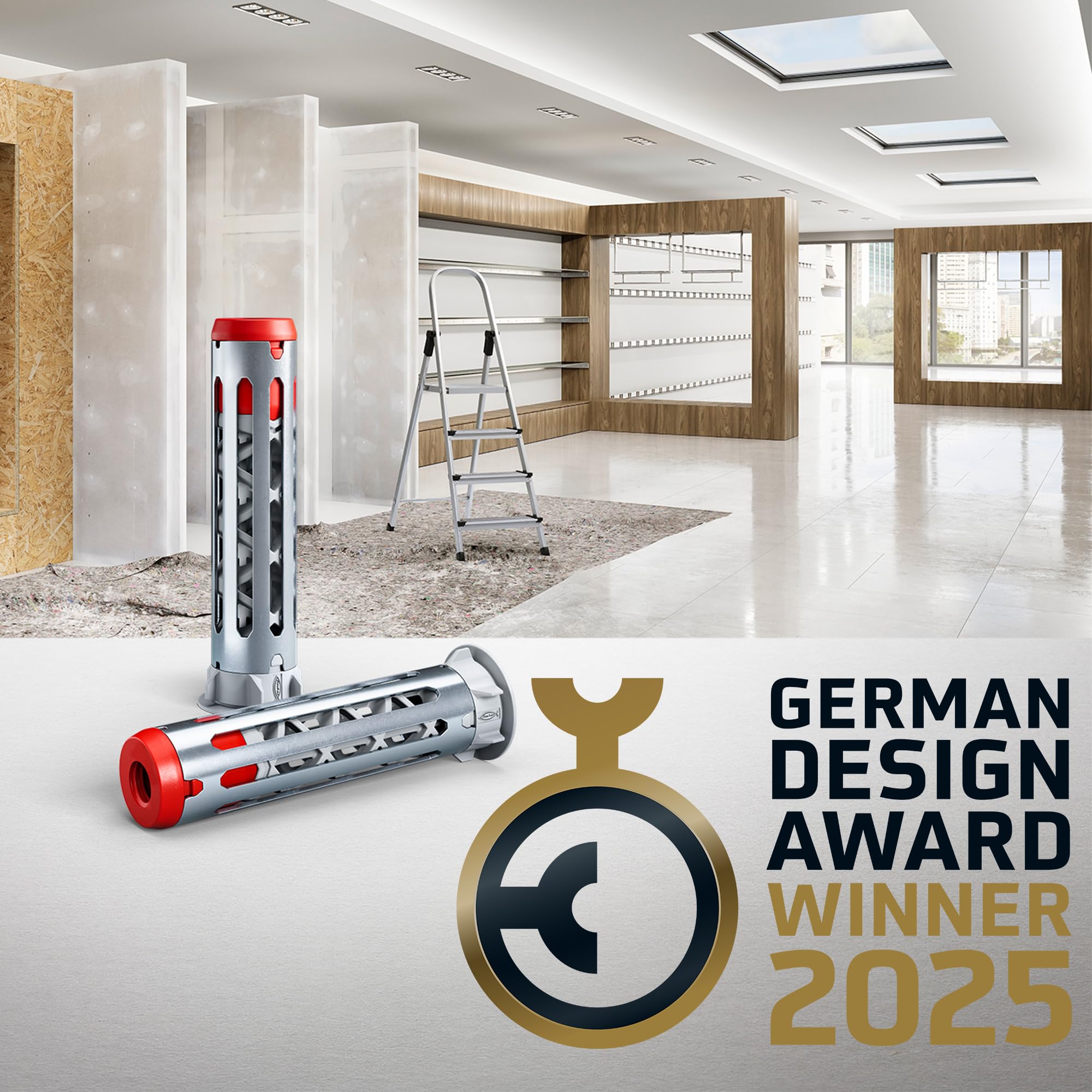 FixTainer mit Hohlraumdübel DuoHM, Panhead-Schraube, TX-Antrieb