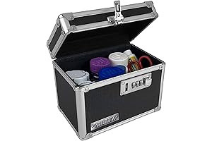 Vaultz Small Lock Box for Medications and Valuables