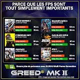 Greed® MK2 - High End PC Gamer - AMD Ryzen 7 5700X + Nvidia Geforce RTX 5060 Ti - Ordinateur RGB Ultra Rapide + PC Gaming 4K Raytracing avec 4.6 GHZ - 32 Go DDR4 RAM - 1 TB SSD - WLAN + W11 Pro - 7