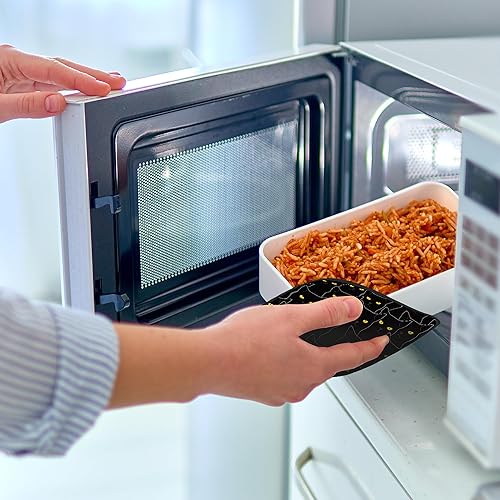 Miniatura 7 de Juego de 2 soportes para ollas, diseño de gato negro, resistente al calor, para barbacoa, cocinar, hornear, comida caliente para mujeres y hombres,