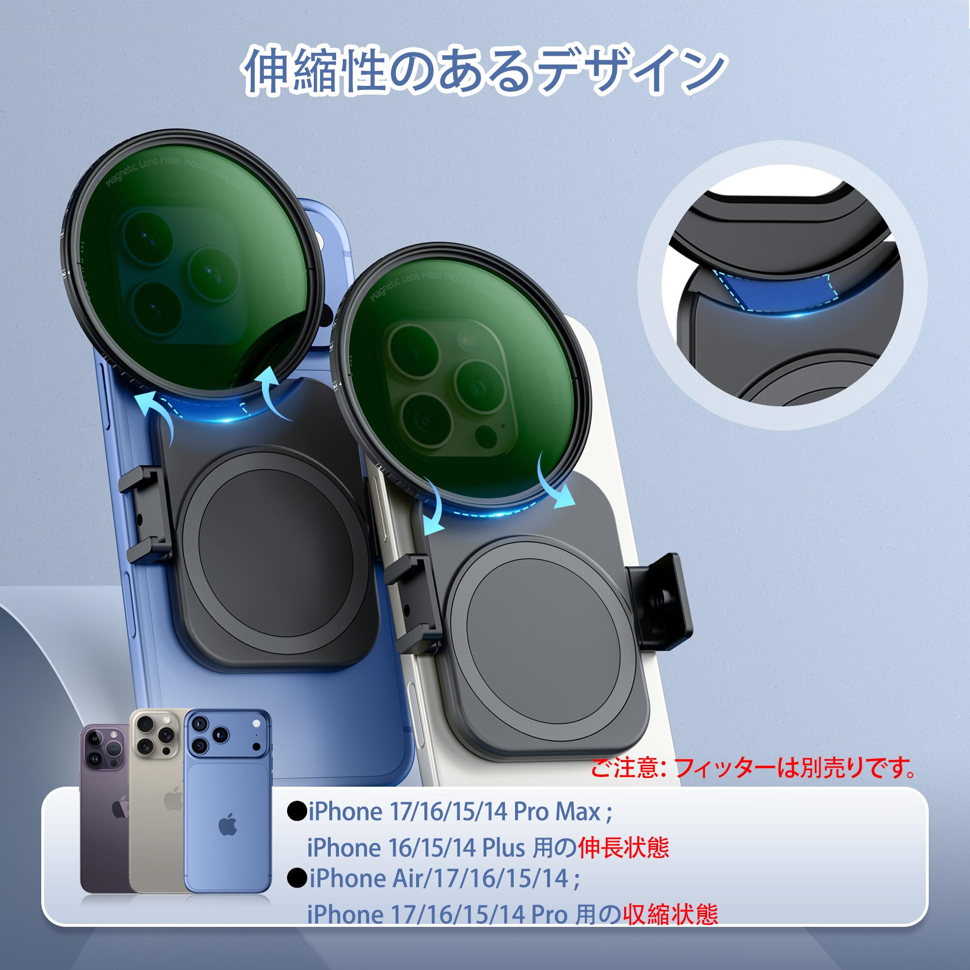 Amazon.co.jp: JJC アップグレード版 マグネット スマホ レンズ
