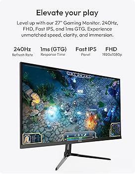 Amazon.com: Pixio PX279 Wave 27 inch 240Hz Refresh Rate FHD 1080p