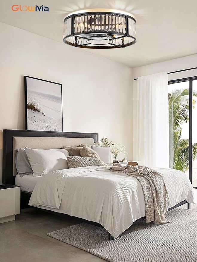 Ventilador de Techo 20 Pulgadas con Luz, 6 Velocidades y Con miniatura 8