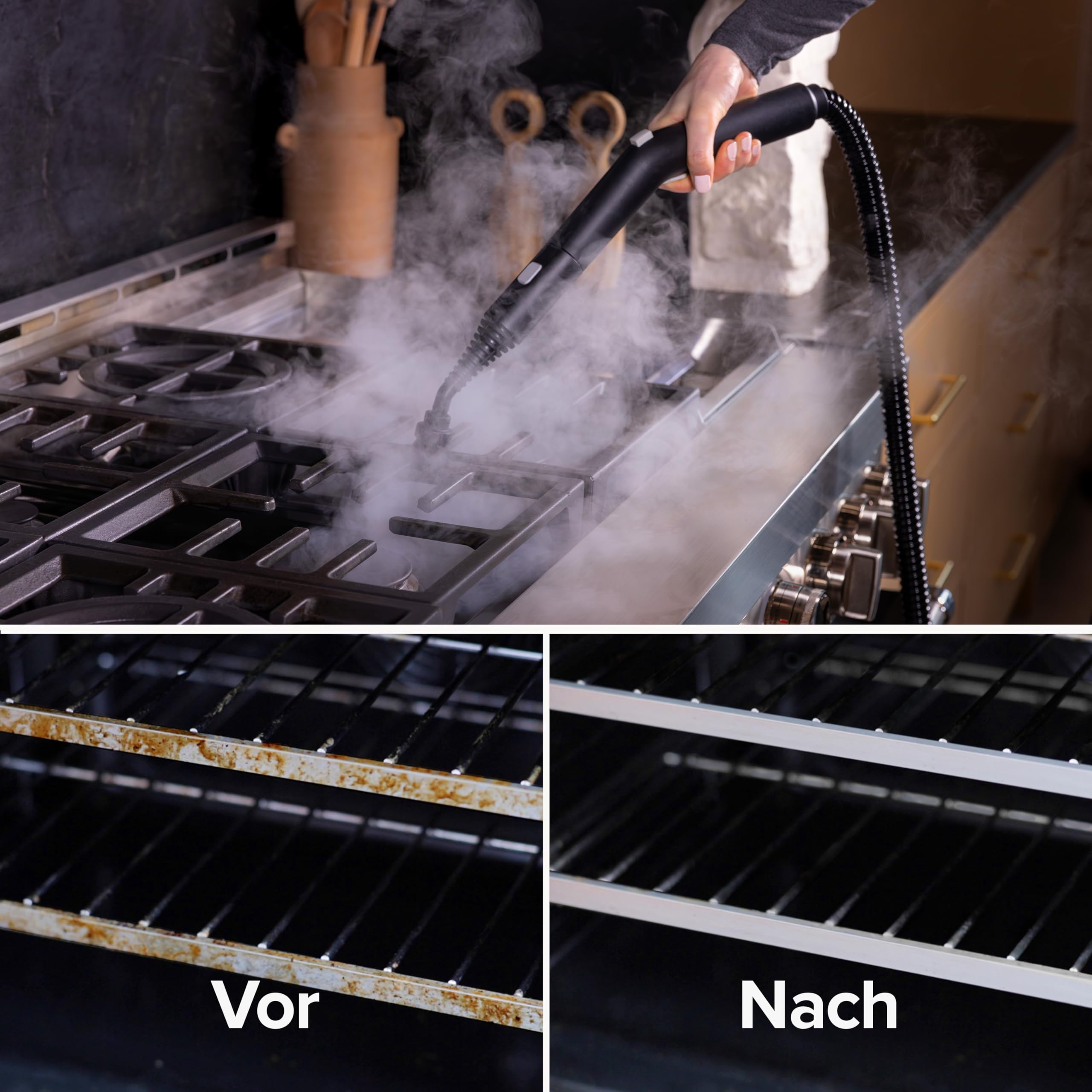 Dupray Neat Plus Dampfreiniger – Vielseitiger Hochleistungs-Dampfreiniger für Zuhause: Böden, Möbel, Autos und mehr (EU-Stecker, Neat Plus + 17 Zubehörteile)