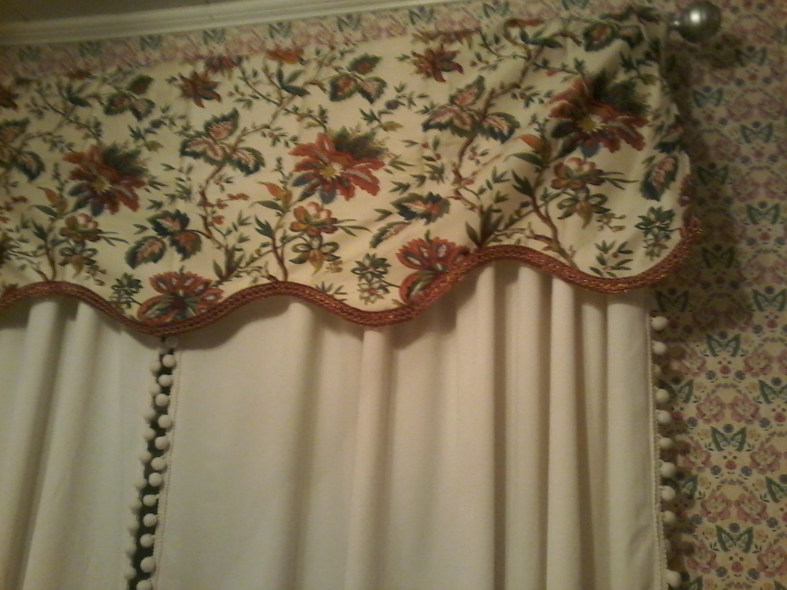 Buy Waverly 10982050X015CRE Felicite 50-Inch by 15-Inch Window Valance ...