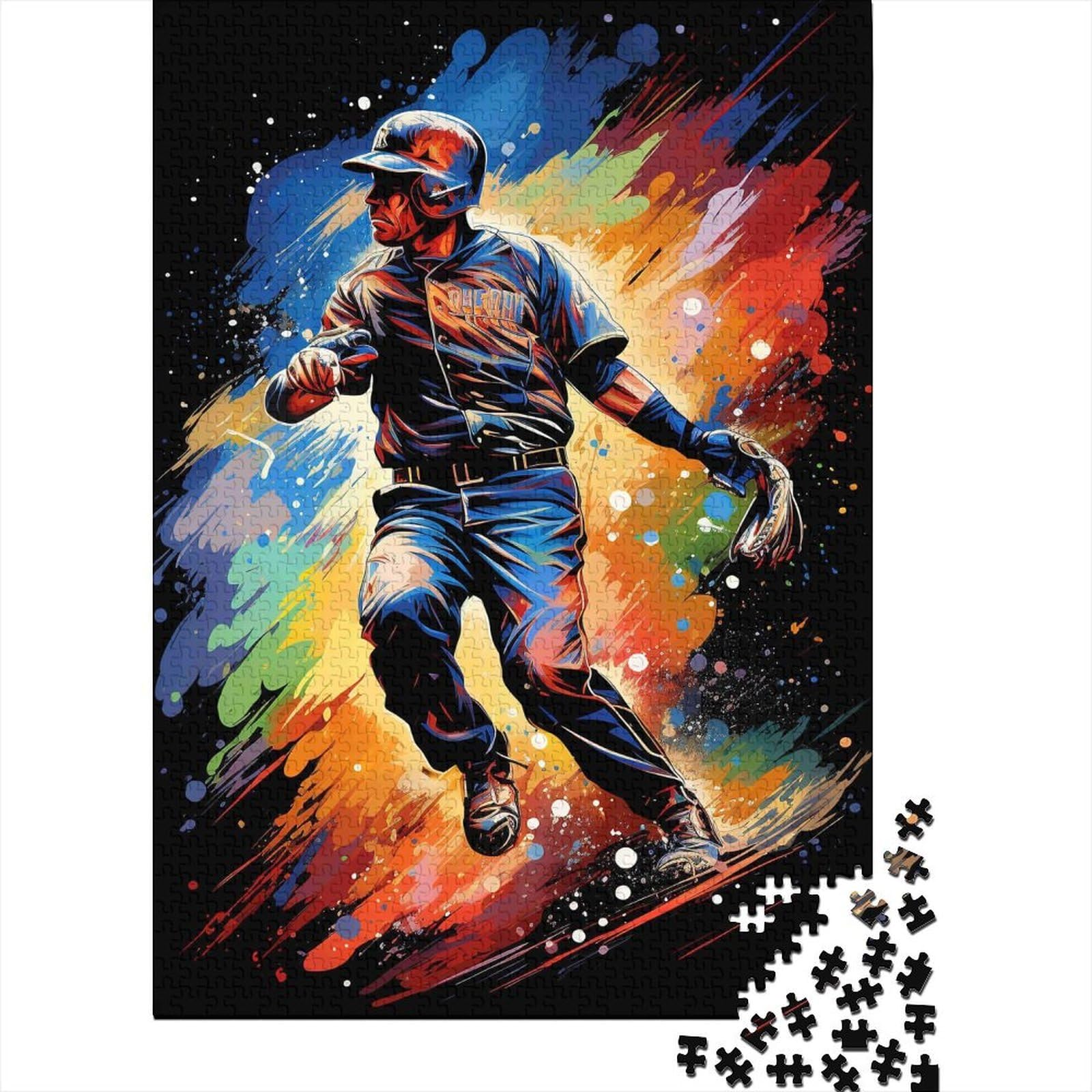 3D Printed Baseball Action Fitted Sheet Microfiber Vibrant Sports Art Mattress Cover Bedroom Decor 90x200x25cm