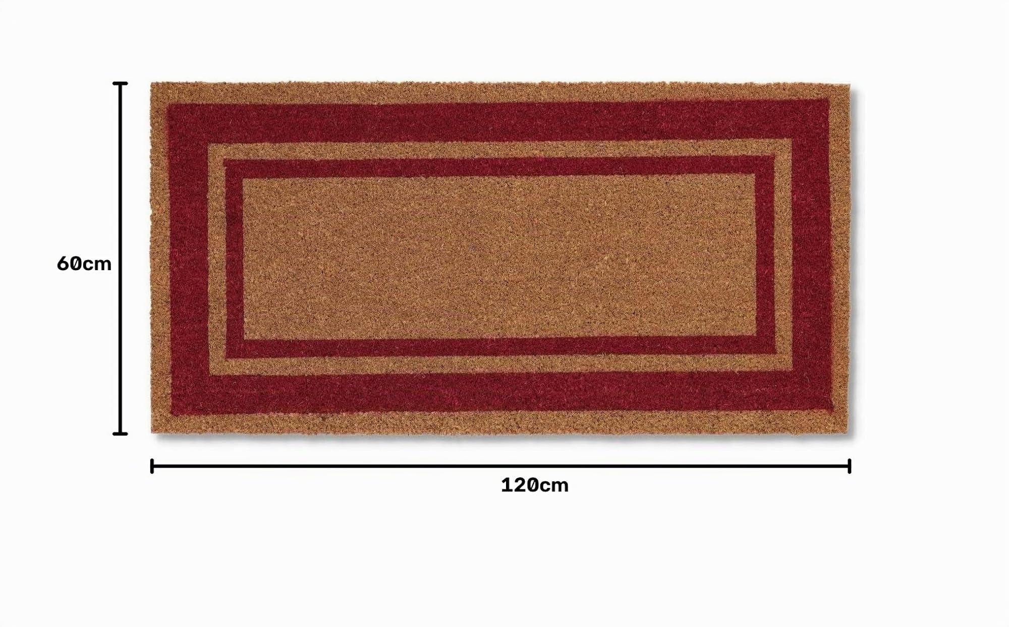 Casatessile Super Paillasson Coco 60 x 120 cm - Rosso