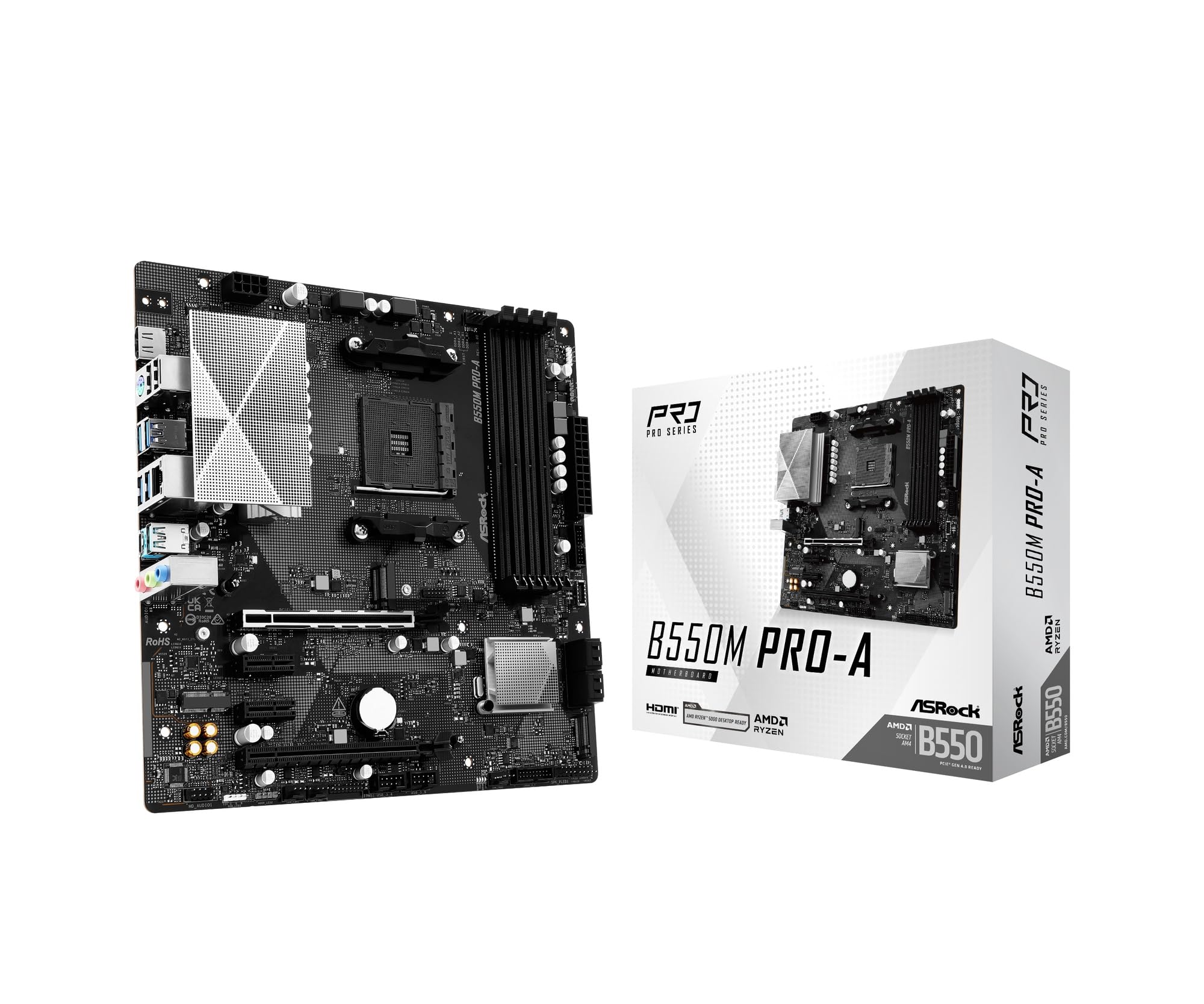 Amazon | ASRock B550M Pro-A Micro-ATXマザーボード MB7010 | ASRock