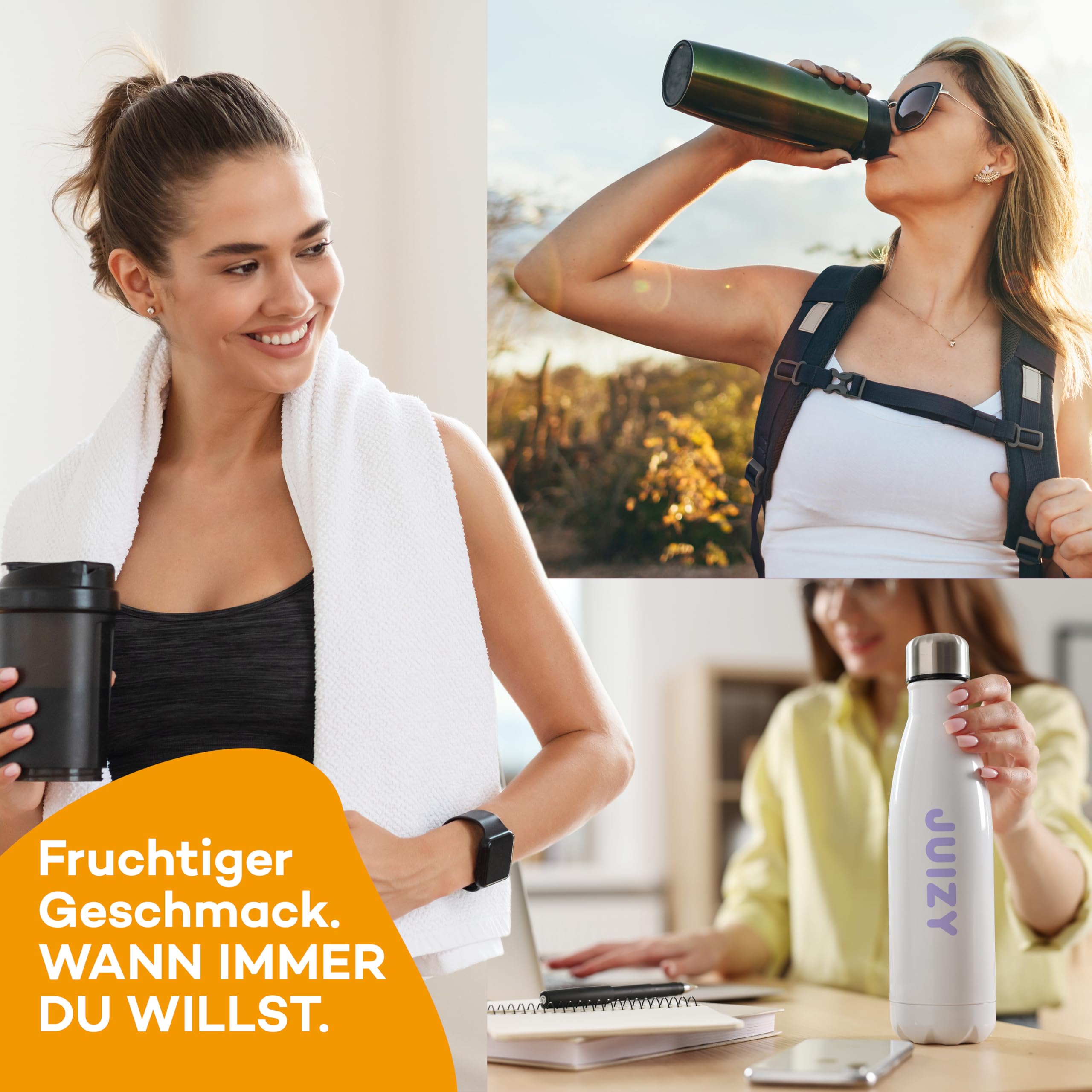 JUIZY WOW Mango Tropical - Zuckerfreier Getränkesirup | Natürlicher Geschmack - Low Calorie | Veganes 4er Bundle - 4 x 65ml | 32 Liter Fertiggetränk von JULIENCO