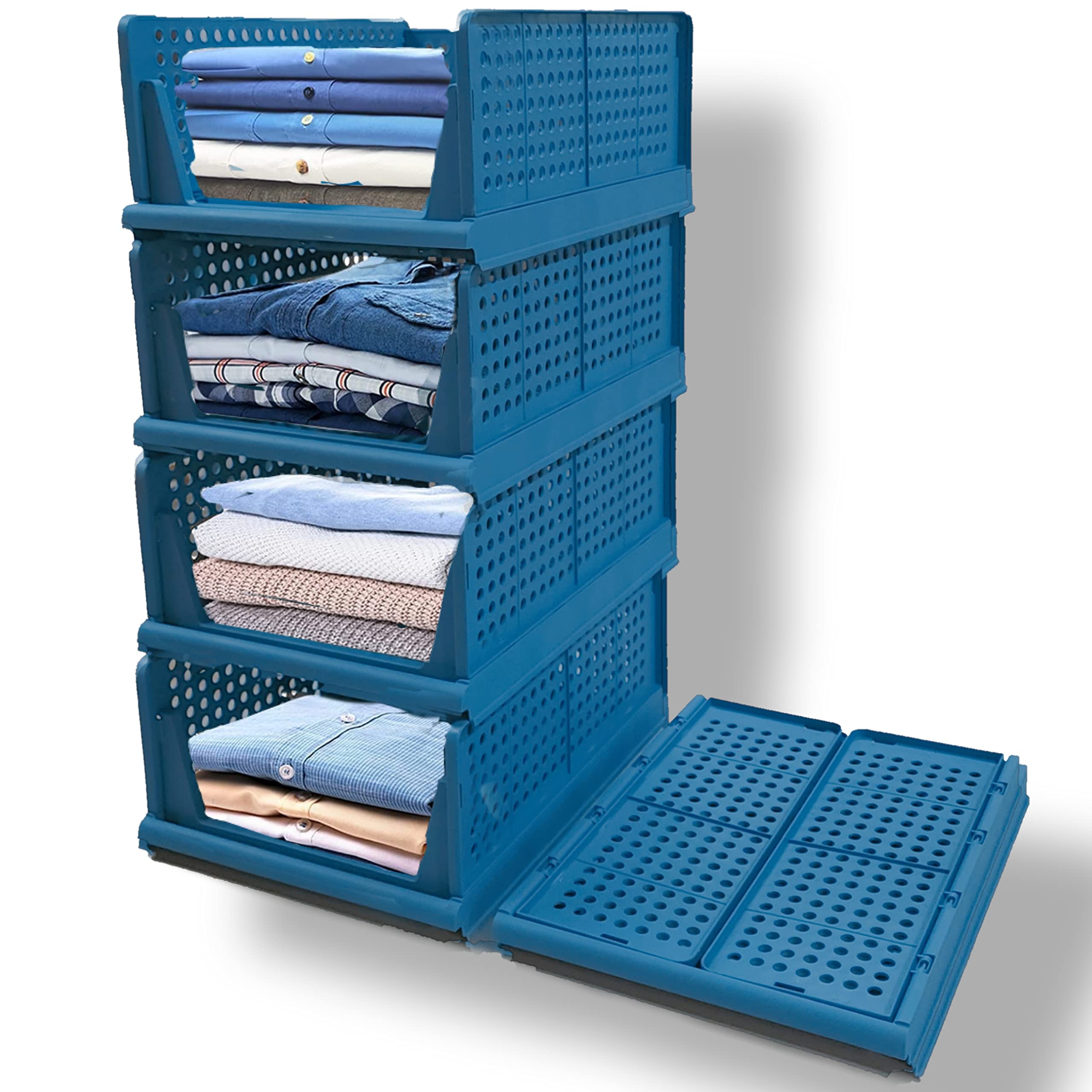 See full amazon price history chart for DecoLogy Clothes Organizer For Wardrobe Cupboard Foldable And Stackable Closet Drawer Multi Purpose Plastic Shirts Tops (1Pcs-Small, Royal Blue,clothing) DecoLogy Clothes Organizer For Wardrobe Cupboard Foldable And Stackable Closet Drawer Multi Purpose Plastic Shirts Tops (1Pcs-Small, Royal Blue,clothing) (B0BW3ZGCW8) Amazon Price History, Amazon Price Tracker