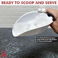 Vista 5 de Chef Craft Select - Cuchara de plástico, 1 taza, color blanco