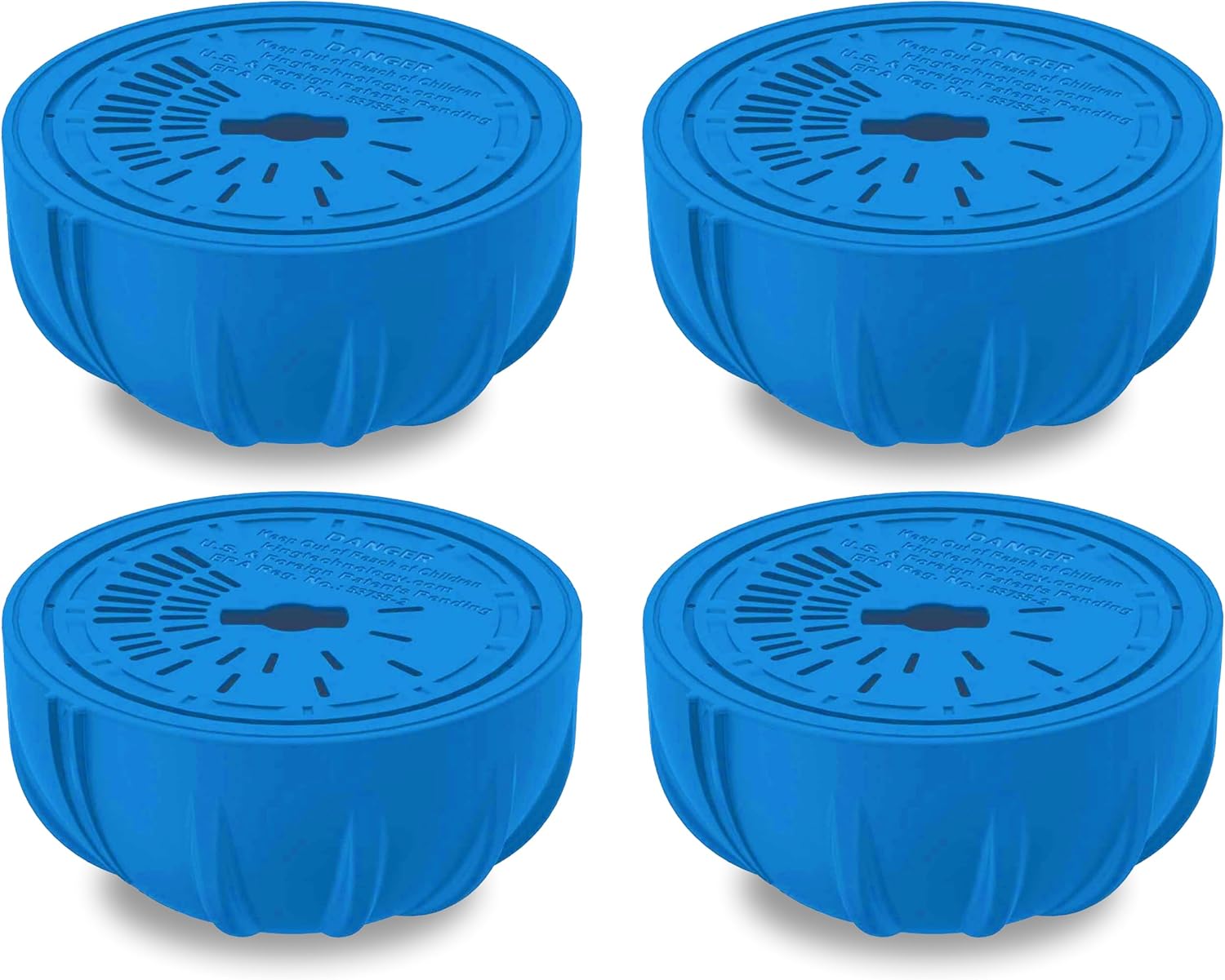 FROG Replacement Chlorine Cartridges for use with Flippin’ FROG Floating Sanitizer System - Prefilled Cartridges Support Easy Pool Maintenance and Cleaner & Clearer Water - 4 Pack