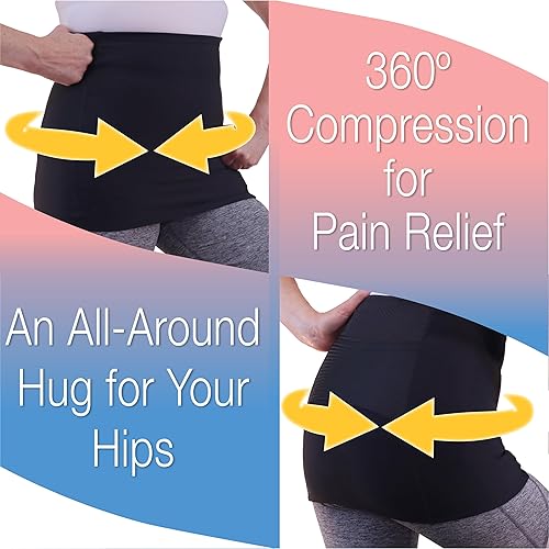 Miniatura 3 de Alki Active Banda de compresión para aliviar el dolor de cadera para mujeres, para nervio ciático, tensión flexora de cadera, desgarro de labrum,