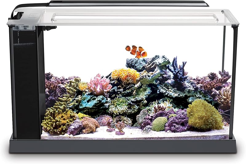 Fluval Sea Evo V Kit de acuario para pecera de agua salada, negro, 5 gal, 10528A1