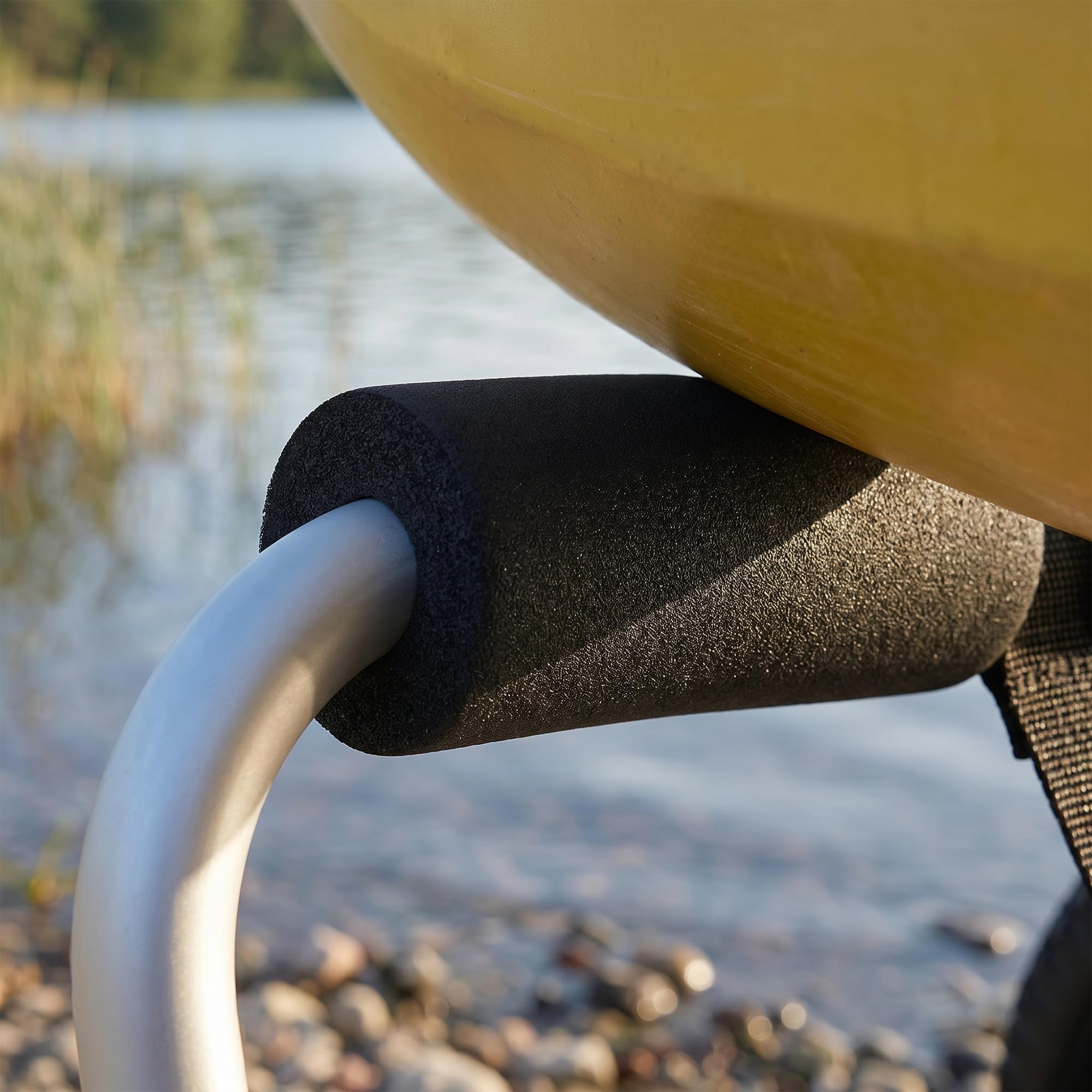 HOMCOM Plegable Carro de Transporte Kayak Carrier 70kg Aluminio 62x35x30 cm
