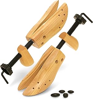 Shoe Stretcher Women and Men's Shoe Widener - Wooden Expander for Wide Feet, Bunions or Calluses (2 Pack)