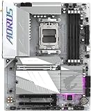 Gigabyte B650E AORUS ELITE X AX ICE Motherboard - Supports AMD Ryzen 8000 CPUs, 12+2+2 phases VRM, up to 8000MHz DDR5 (OC), 1xPCIe 5.0 M2 + 2xPCIe 4.0 M.2, Wi-Fi 6E, 2.5GbE LAN, USB 3.2 Gen 2 - 2