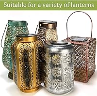 Vista 3 de Piezas de repuesto de luz solar, paquete de 2 luces solares de repuesto, insertos de luz solar de 8 lúmenes para linternas, caja de batería