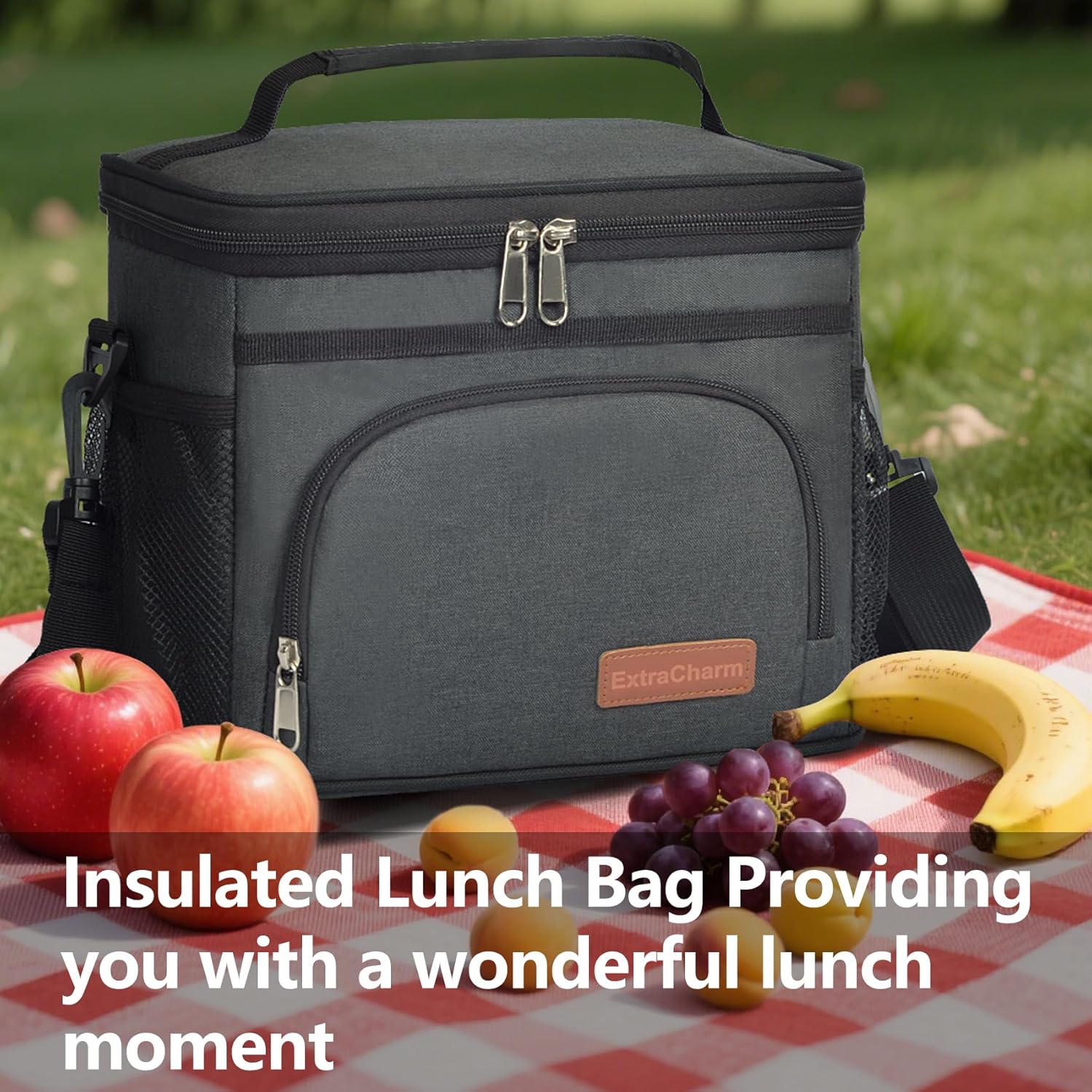Versatile Insulated Lunch Tote: Leakproof Cooler for Adventures and Work