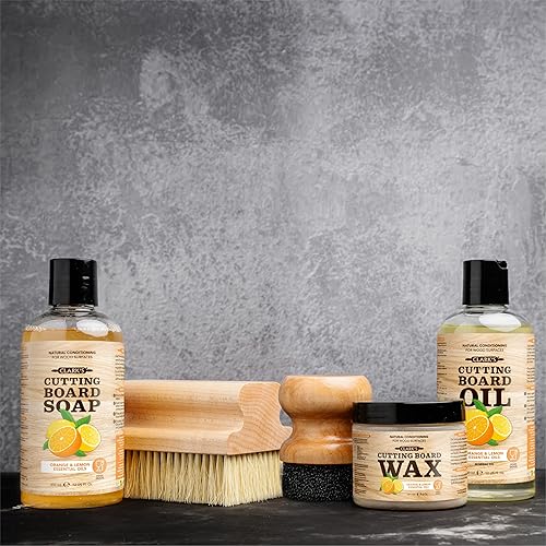 Miniatura 9 de Clark's - cera de acabado para tabla de cortar. Hecha con cera de abeja natural y cera de carnaúba. Bloque de cera de carnicero