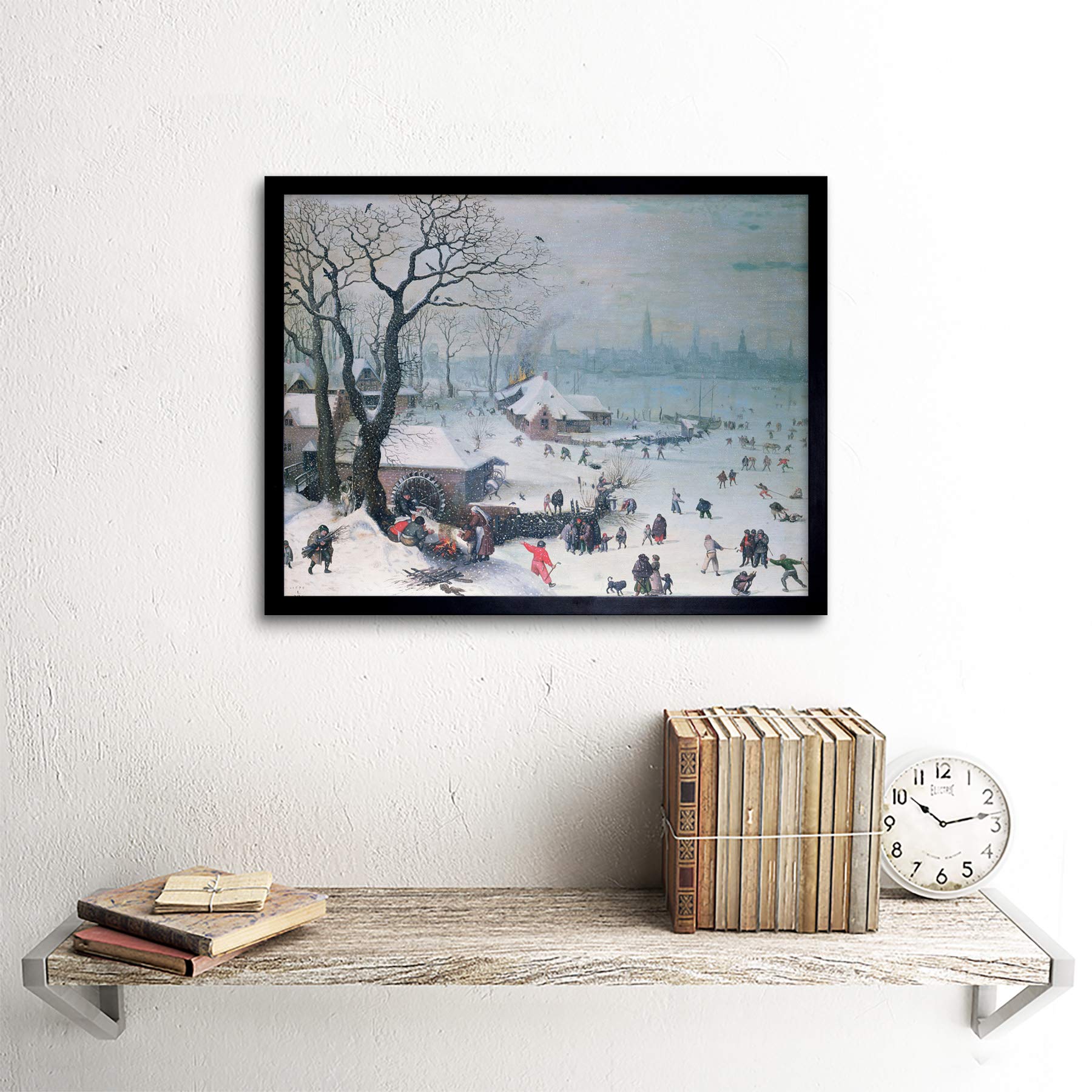 Amazon.com: Lucas Van Valckenborch Winter Landscape Snowfall