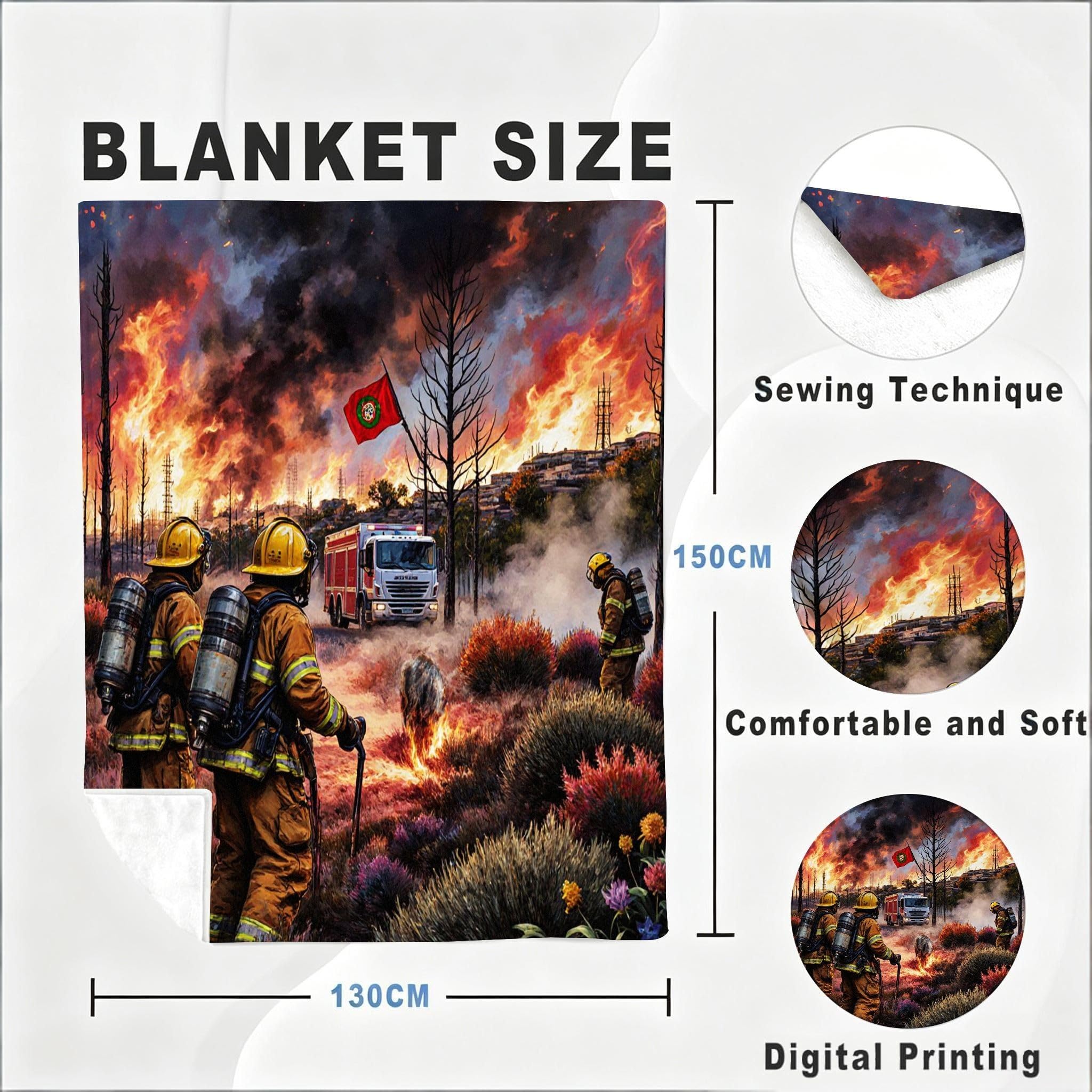 Manta 220x240 cm Lobo Blanco Franela Polar para Cama 135/150-A271