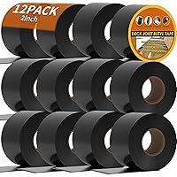 Vista 11 de Cinta de Viguetas de Butilo para Terrazas 2''×50', 4 Rollos de Cinta de Viguetas de Cubierta Resistente a la Intemperie de 2 Pulgadas, Impermeable