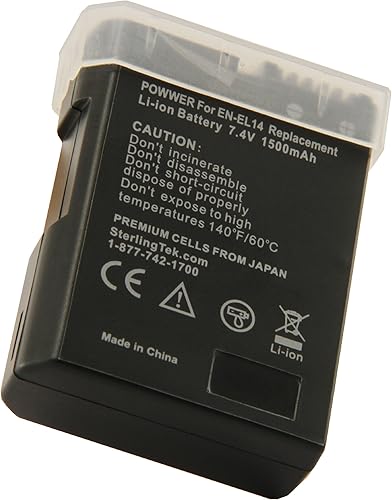 Miniatura 7 de STK EN-EL14 EN-EL14a Batería para Nikon D3200 D3400 D3500 D3300 D3100 D5100 D5200 D5500 D5600 D5300 EL14 EL14A ENEL14 ENEL14 A EN EL 14 Agarre 14a D