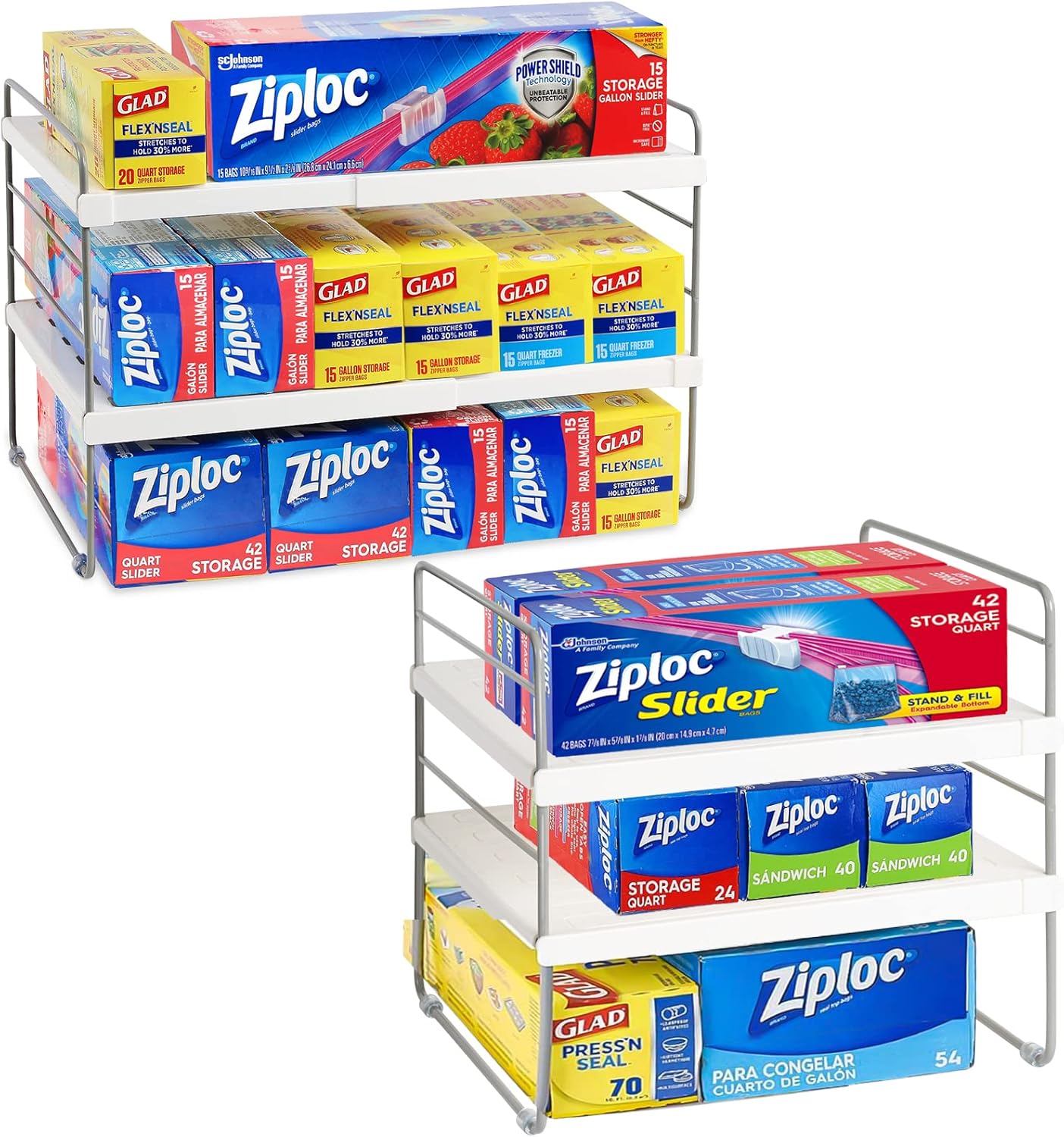 Pantry Organization And Storage, Expandable Foil And Plastic Wrap