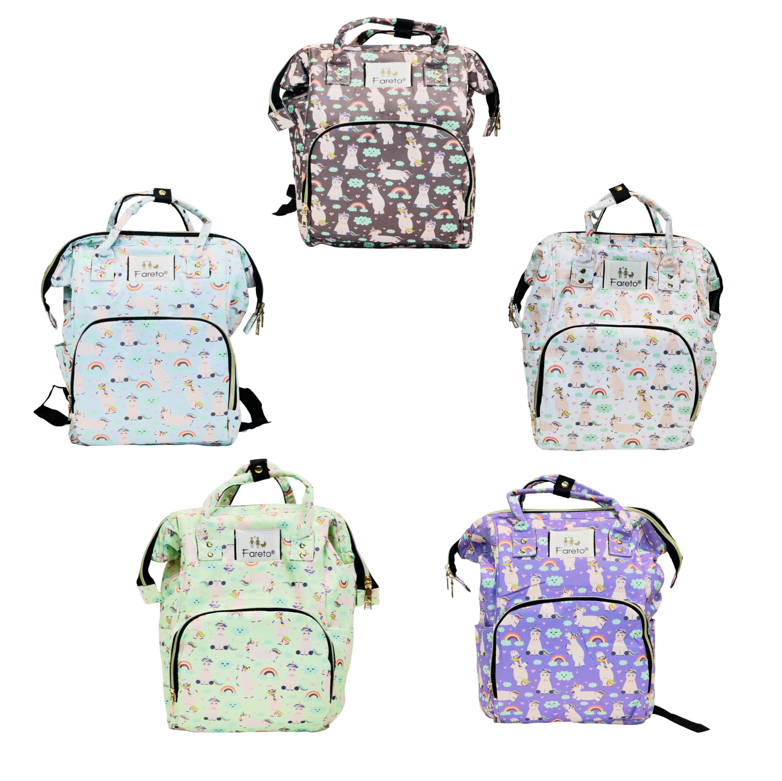 Infantbond Multipurpose Stylish Diaper Bag for Mothers | Spacious Baby Care Organizer | Lightweight & Travel-Friendly | Gift For Mothers | Maternity bag for newborn baby (Pack of 1) (Assorted)-image-8