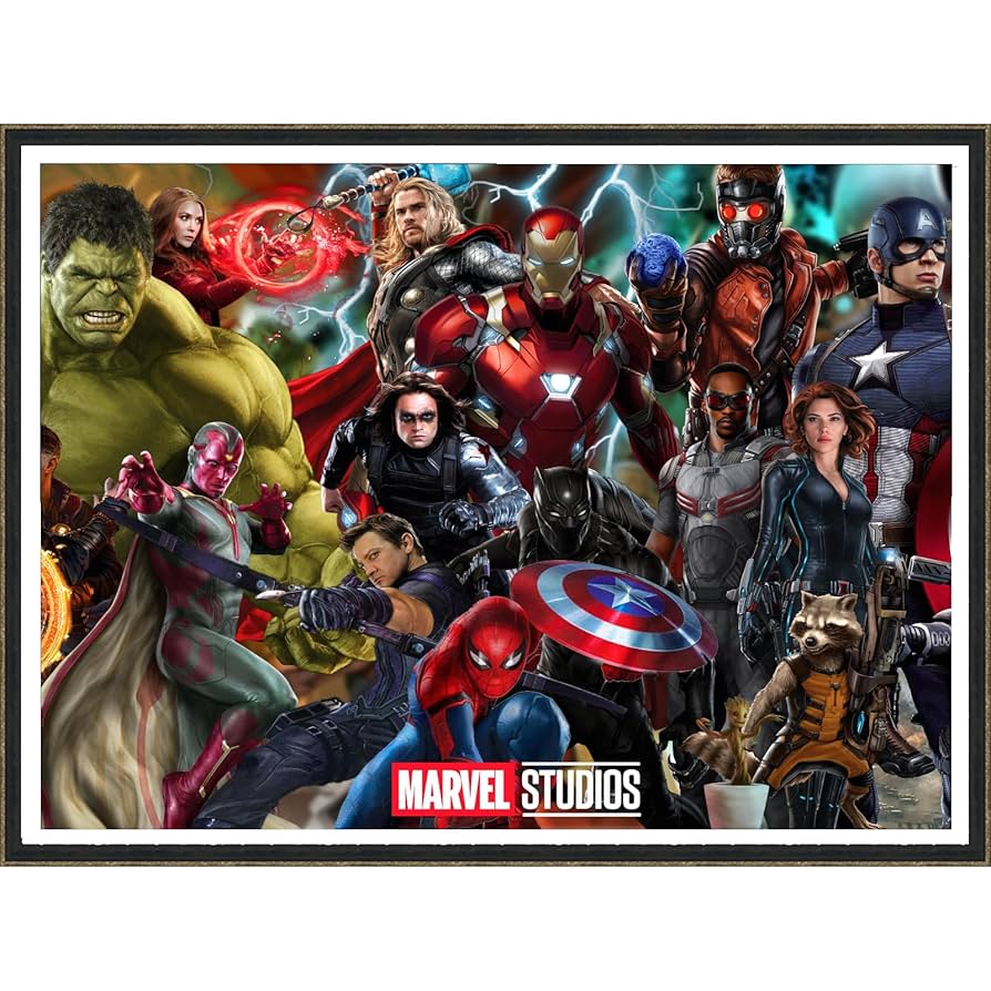 Amazon | マーベル 5Dアニメダイヤモンドペインティングキット