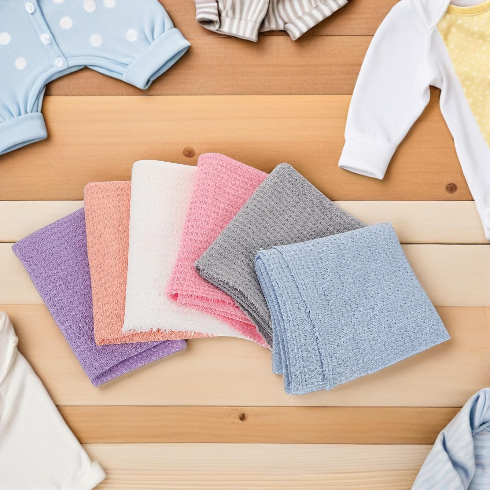 6 Stück Elastisches Wickeltuch für Neugeborene Jungen und Mädchen Leichtes Mull-Material für Fotoshootings Thematische Requisiten Vielseitig Einsetzbar als Babytragetuch