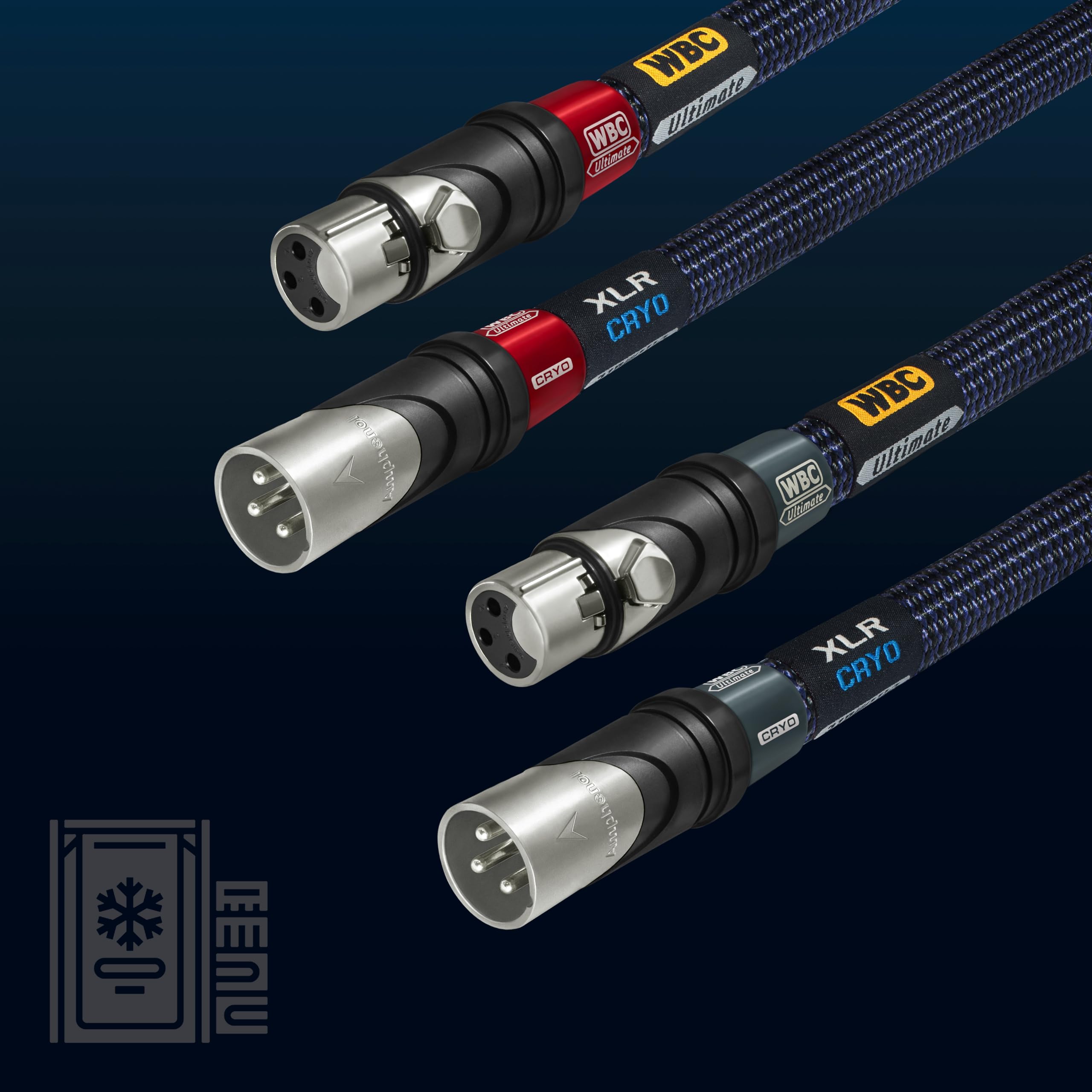 WORLDS BEST CABLES Revelation CRYO - 18 AWG - OFC ultra puro - Capacitancia ultra baja (6.8 pF/ft) - Cable XLR para audiófilo premium [tratamiento criogénico de 72 horas]