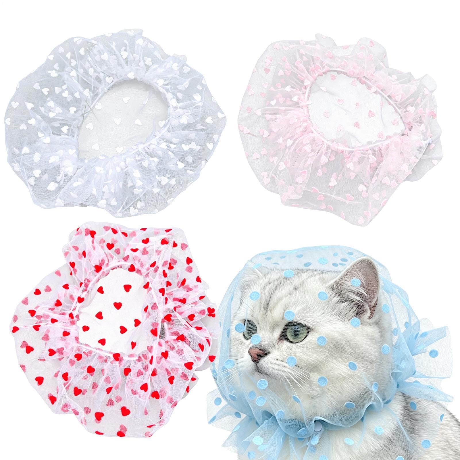 Midge Head Net - 4 Pieces Adjustable Anti-Pickup Face Cover | Pet Head Net | Fine Mesh Netting, Face Neck Netting Cover For Outdoor, Hiking, Camping, Climbing, Walking