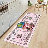 Vista 29 de JUST BREATHE Alfombras negras y doradas de 100 dólares, alfombra antideslizante con parte trasera de goma para cuarto de servicio, alfombra