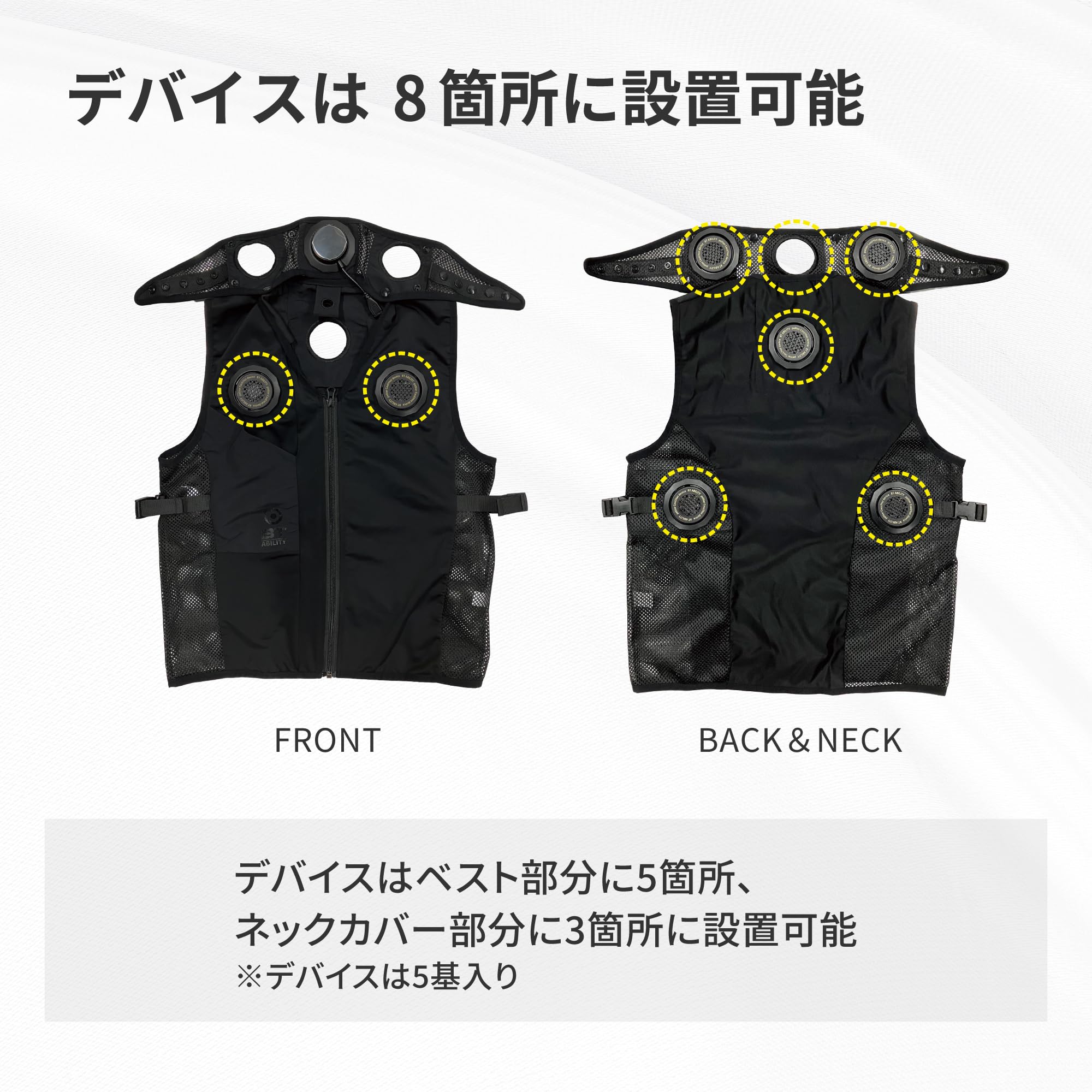 Amazon.co.jp: おたふく手袋 ペルチェ冷暖ベスト[デバイス5基搭載 